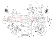 Plates - Emblems - Piaggio X8 400 ie 2008