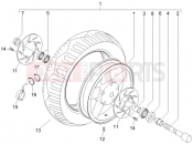 PIAGGIO X9 125 Evolution Front wheel
