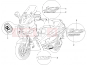 PIAGGIO X9 125 Evolution Plates - Emblems