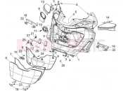 PIAGGIO X9 125 Evolution Front glove-box - Knee-guard panel