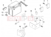 PIAGGIO X9 250 Evolution Remote control switches - Battery - Horn