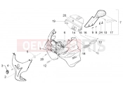 PIAGGIO X9 500 Evolution ABS Shield-Driving mirror