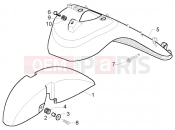 PIAGGIO X9 500 Evolution ABS Wheel compartment-mudguard