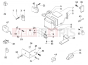 PIAGGIO X9 500 Evolution ABS Remote control switches - Battery - Horn