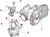 PIAGGIO X9 500 Evolution ABS Throttle body - Injector - Induction joint