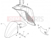 PIAGGIO X9 500 Evolution ABS Wheel huosing - Mudguard