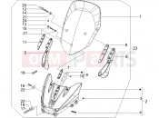 PIAGGIO X9 500 Evolution ABS Windshield - Glass