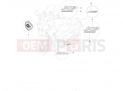 PIAGGIO X9 500 Evolution ABS Plates - Emblems