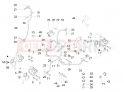PIAGGIO X9 500 Evolution Brakes pipes - Calipers