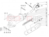 PIAGGIO X9 500 Evolution Silencer