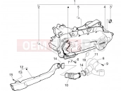 PIAGGIO Zip 100 4T Crankcase cover - Crankcase cooling