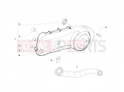 PIAGGIO Zip 50 2T Crankcase cover - Crankcase cooling