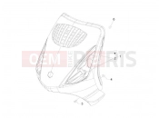 Front shield - Piaggio Zip 50 2T 2014