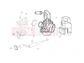 PIAGGIO Zip 50 2T Carburettor, assembly - Union pipe