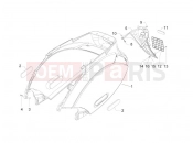 PIAGGIO Zip 50 2T Rear cover - Splash guard