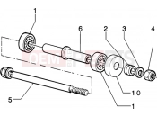 PIAGGIO Zip 50 4T Front wheel component parts