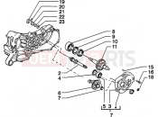 PIAGGIO Zip 50 4T Rear wheel shaft
