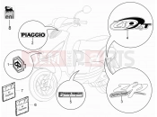 Plates - Emblems - Piaggio Zip 50 4T 2007