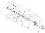 PIAGGIO Zip 50 SP Driven pulley