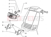 PIAGGIO Zip 50 MY95 Headlamp