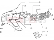PIAGGIO Zip 50 MY95 Rear tail lamp