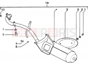 Catalytic silencer - Piaggio Zip 50 2T Catalyzed