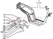 Chasis-central stand - Piaggio Zip 50 2T Catalyzed