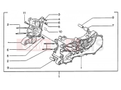 Crankase - Piaggio Zip 50 2T Catalyzed