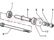 Front wheel component parts - Piaggio Zip 50 2T Catalyzed