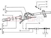 Handlebars component parts - Piaggio Zip 50 2T Catalyzed