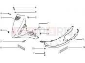 Shield-spoiler - Piaggio Zip 50 2T Catalyzed