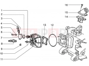 PIAGGIO Zip SP 50 old. Cylinder head and induction pipe