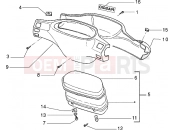 PIAGGIO Zip SP 50 old. Speedometers kms.-Handlebar covers