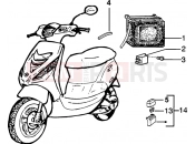 PIAGGIO Zip SP 50 H2O Battery-Relais