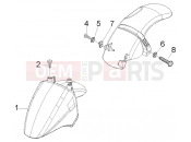 PIAGGIO Fly 50 2T Front and rear mudguard