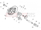 PIAGGIO Fly 50 2T Rear wheel shaft