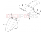 PIAGGIO Front and rear mudguard