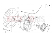 Front wheel - Aprilia Atlantic 125 E3 2010