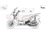 Plate set-decal-op.handbooks - Aprilia Atlantic 125 E3 2011
