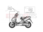 APRILIA SR 50 Di-Tech & Carb. front body and technical decal