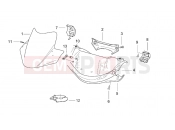 APRILIA SR 50 Di-Tech & Carb. első idom 1