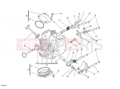 DUCATI Monster 696 HORIZONTAL CYLINDER HEAD » VALVE DRIVE