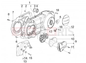APRILIA SR MAX 300 Crankcase cover - Crankcase cooling