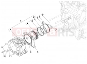 APRILIA SR MAX 300 Cylinder-piston-wrist pin unit