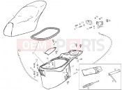 Saddle/seats - Derbi Atlantis 50 2T Bullet 2011