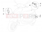 derbi Boulevard 100 4T Remote control switches - Battery - Horn