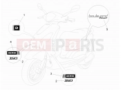 DERBI Boulevard 150 4T Plates - Emblems