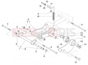 DERBI Boulevard 150 4T Swinging arm
