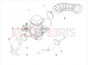 derbi Boulevard 150 4T Carburettor, assembly - Union pipe