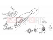 Exhaust unit - Derbi GP 50 2002